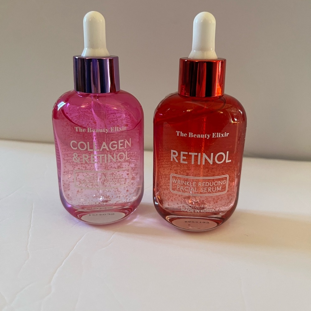 The Beauty Elixir Korean Facial Serum Set - Retinol & Collagen (NEW)